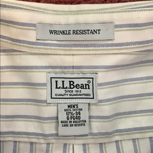 LL Bean long sleeve dress shirt - Picture 2 of 3